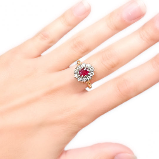18ct Ruby & Diamond Ring