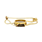 18ct Yellow Gold Opal Brooch
