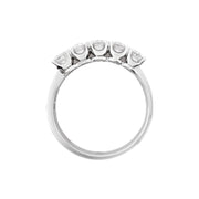 18ct White Gold Diamond Band 