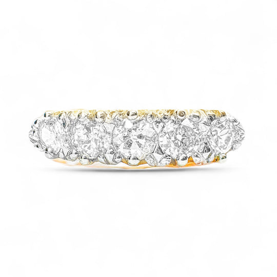 18ct Yellow Gold Five Diamond Ring