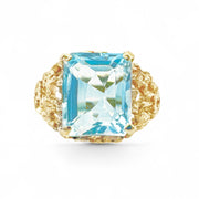 14ct Vintage Aquamarine Ring