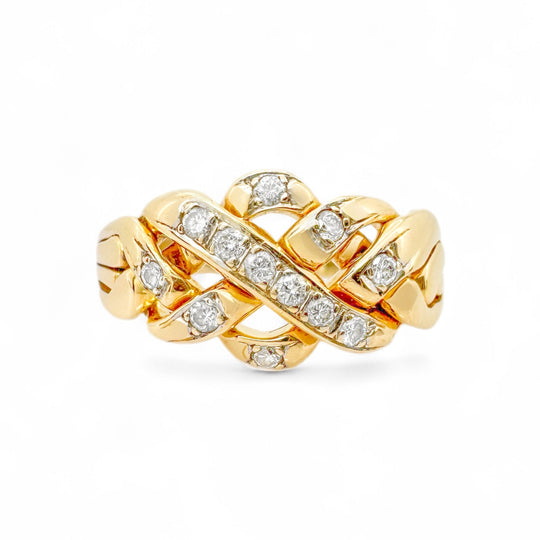 14ct Puzzle Diamond Ring