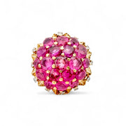 18ct Ruby & Diamond Vintage Ring