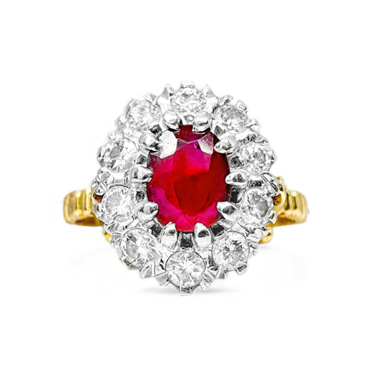 18ct Ruby & Diamond Ring