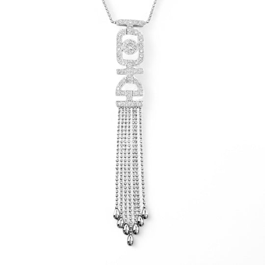 18ct White Gold Diamond Necklet