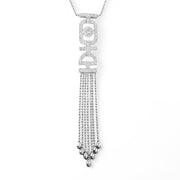 18ct White Gold Diamond Necklet