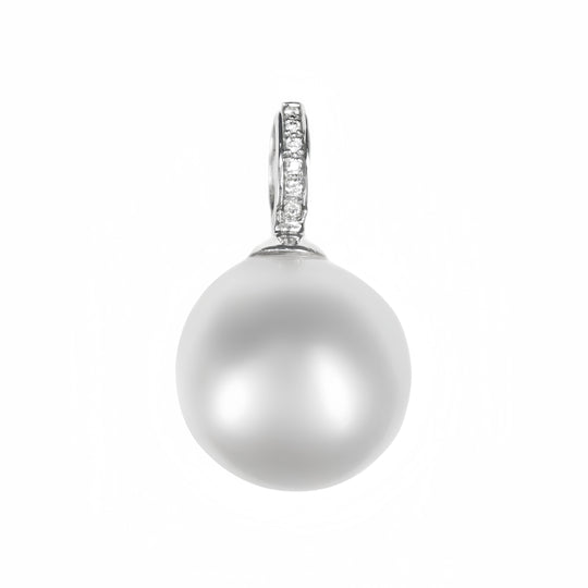 18ct Pearl & Diamond Pendant