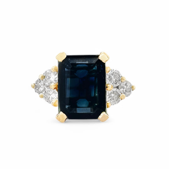 14ct Sapphire & Diamond Ring