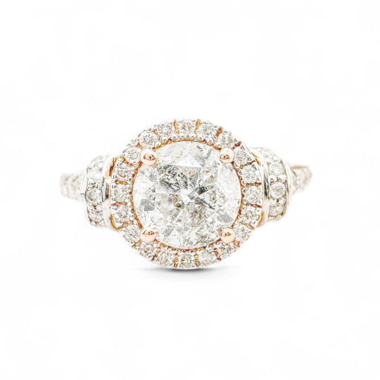 14ct Rose Gold Diamond Ring 