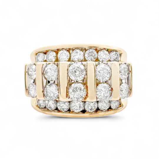 9ct Mens Gold Ring, 2.00cts