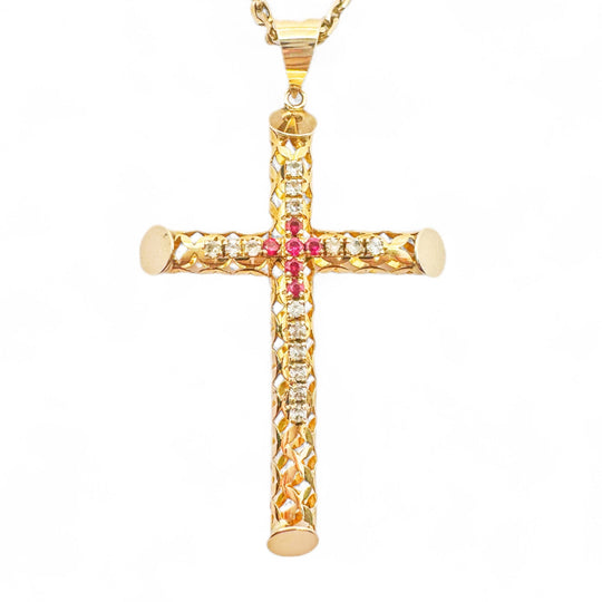 14ct Yellow Gold Cross Pendant