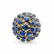 18ct Yellow Gold Sapphire Dome Ring 