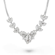 14ct White Gold Diamond Necklet