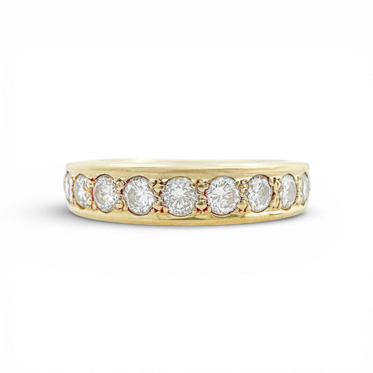 18ct Yellow Gold Diamond Band, 0.60cts