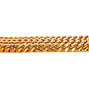 18ct Triple Curb Link Bracelet 