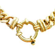 9ct Yellow Gold Bolt Ring Necklace