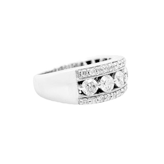 18ct White Gold Diamond Dress Ring