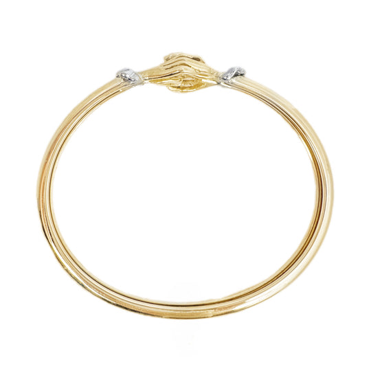 18ct Sapphire & Diamond Bangle