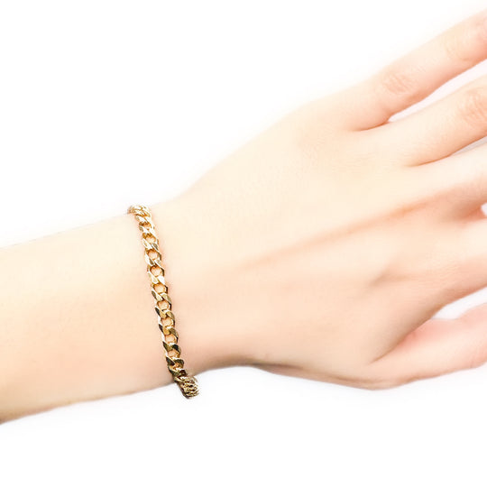 9ct Yellow Gold Curb Bracelet