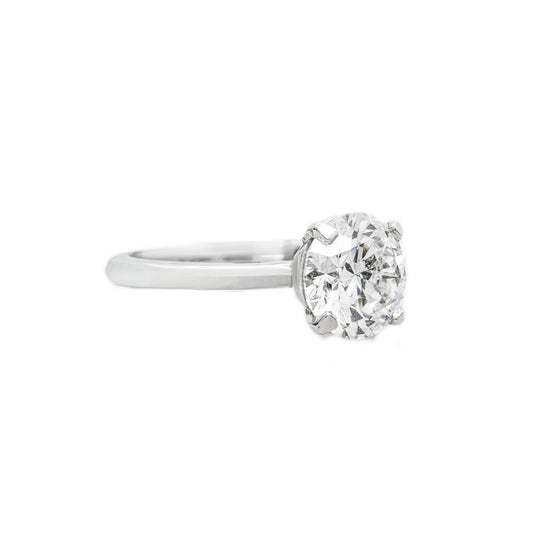 Tiffany & Co. Platinum & Diamond "Tiffany True" Solitaire Ring