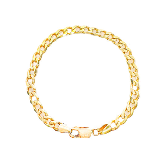 9ct Yellow Gold Curb Bracelet