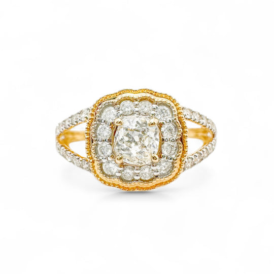 14ct Yellow Gold Diamond Ring