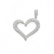 9ct Heart Diamond Pendant