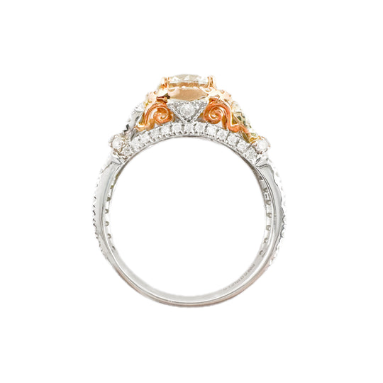 14ct Rose Gold Diamond Engagement Ring