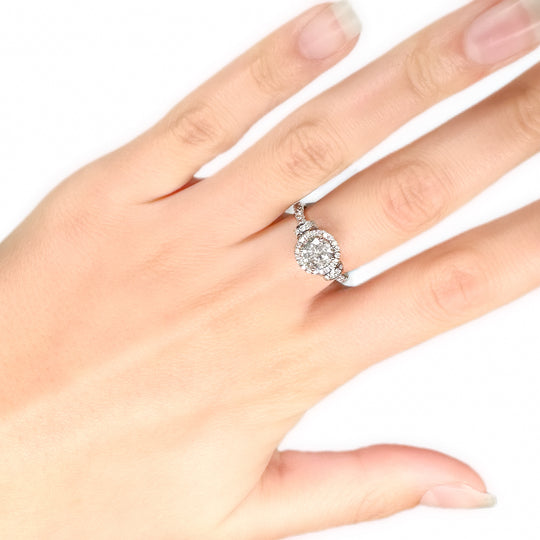 14ct Rose Gold Diamond Ring 