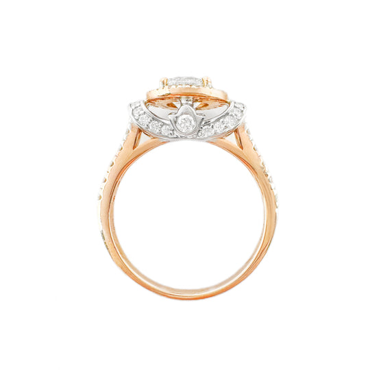 14ct Rose Gold Diamond Ring 