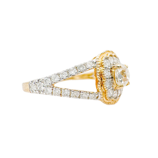 14ct Yellow Gold Diamond Ring