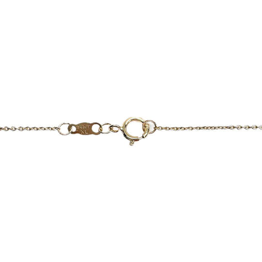14ct Yellow Gold Clover Diamond Pendant 