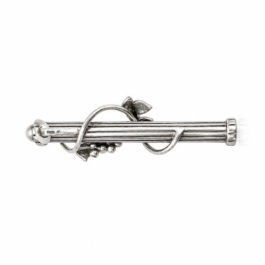 Sterling Silver Whistle & Pearl Pendant