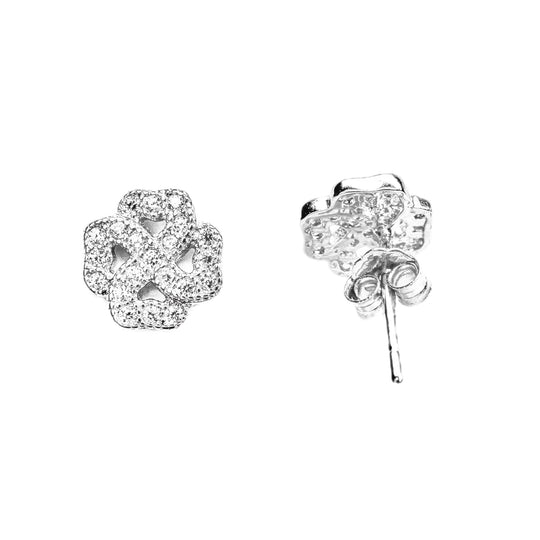 Sterling Silver Clover Earrings