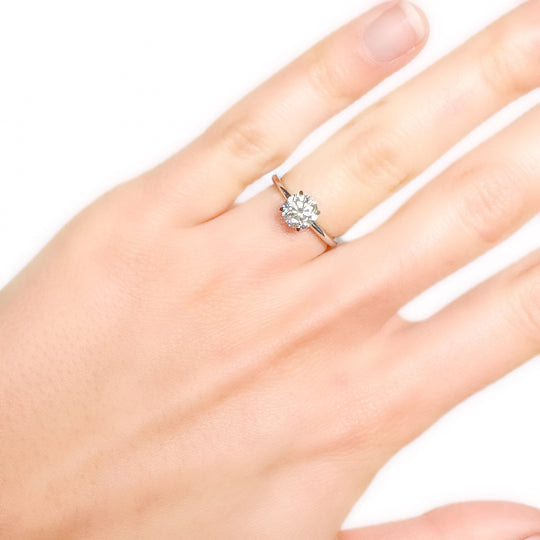 Tiffany & Co. Platinum & Diamond "Tiffany True" Solitaire Ring