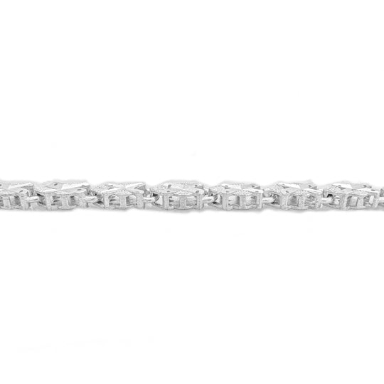 Sterling Silver Patterned Bracelet 