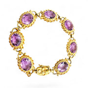 14ct Vintage Amethyst Bracelet