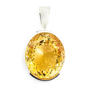 Citrine Silver Pendant