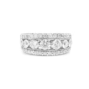 18ct White Gold Diamond Dress Ring