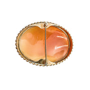 9ct Yellow Gold Cameo Brooch