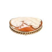 9ct Yellow Gold Cameo Brooch