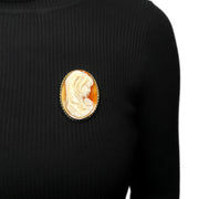 9ct Yellow Gold Cameo Brooch