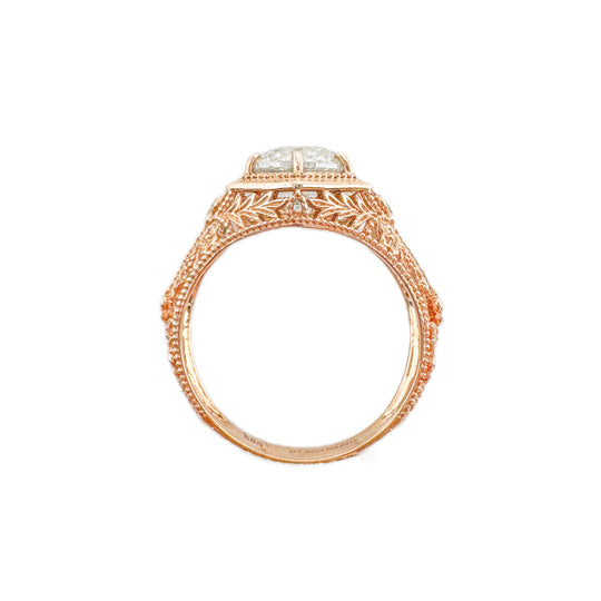 14ct Rose Gold Diamond Ring, 1.80ct
