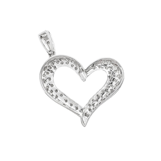 9ct Heart Diamond Pendant