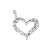 9ct Heart Diamond Pendant