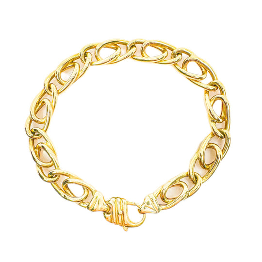 18ct Yellow Gold Curb Link Bracelet