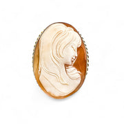 9ct Yellow Gold Cameo Brooch