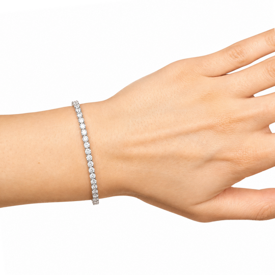 9ct Diamond Tennis Bracelet, 4.06cts