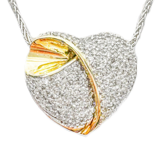 9ct Diamond Heart Pendant