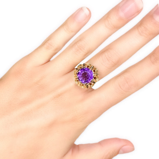 14ct Amethyst Ring